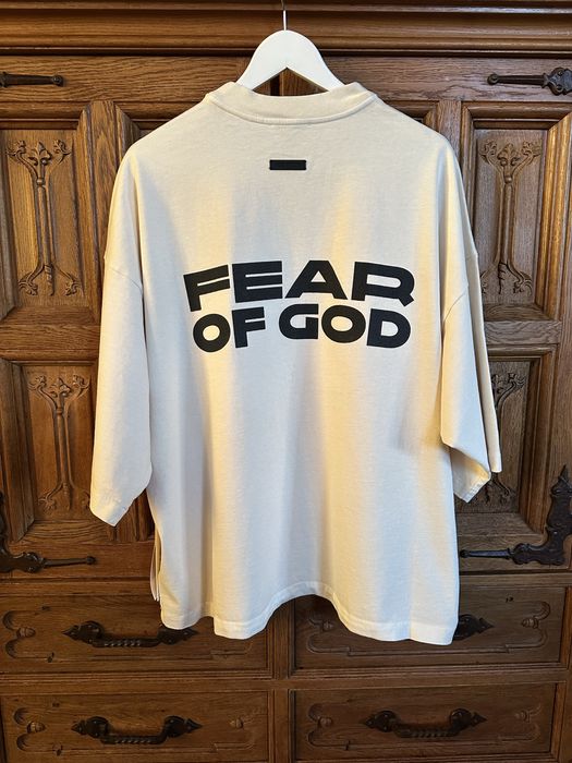 Fear of God Off-White Relaxed Disciples T-shirt Oat | ssense.com