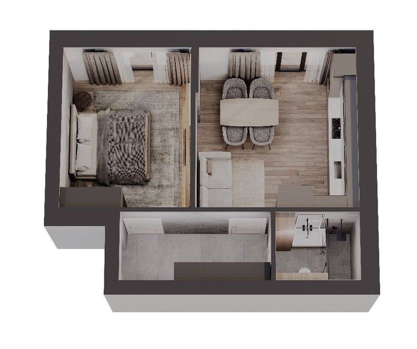 Продам квартиру [45 м2 ] з просторою кухнею на 3 поверсі