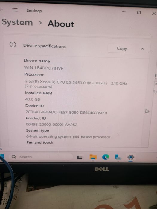 Serwer Dell R420 Xeon 2xE5-2450 Ram48GB 4x300GB