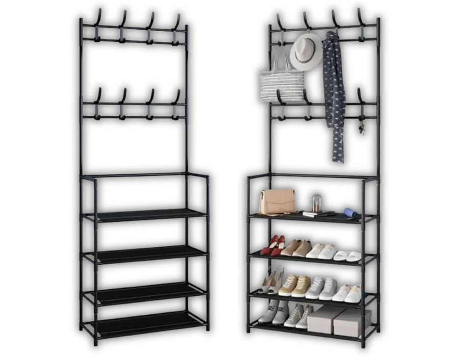 Nowoczesny WIESZAK Ubrania Stojak Podłogowy Garderoba Buty WYPRZEDAŻ