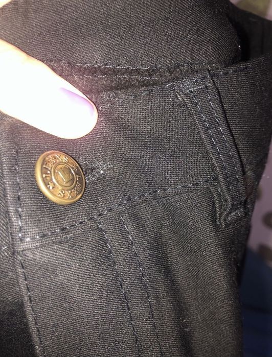 Брюки черные с утеплителем скини