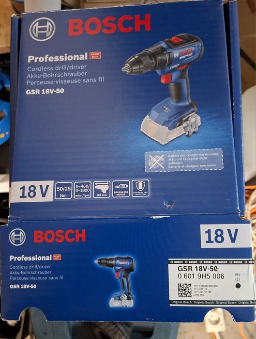 Bosch wiertarko wkrętarka akumulatorowa  GSR 18v 50 body