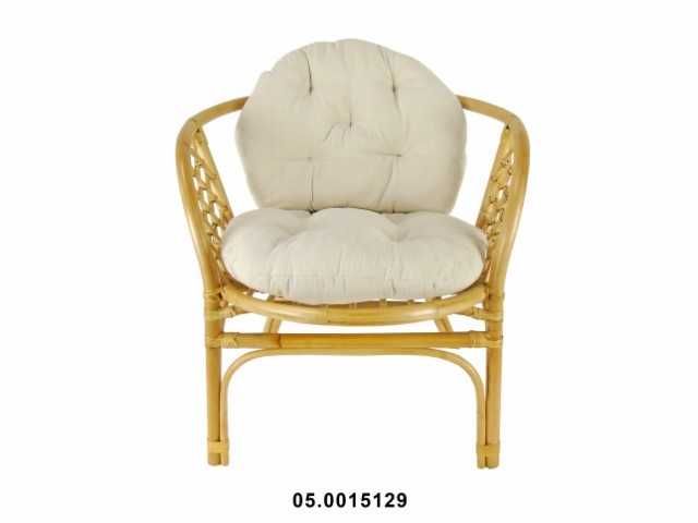 Mobiliário Jardim Rattan -Conj Sofá +2Cadeiras +Mesa Castanho 72 cm