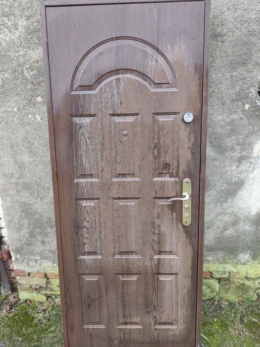 Drzwi tymczasowe, budowlane 80 Lewe.