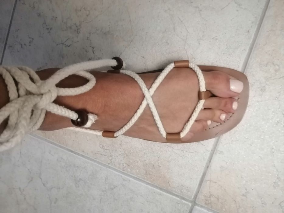 Sandały boho zara