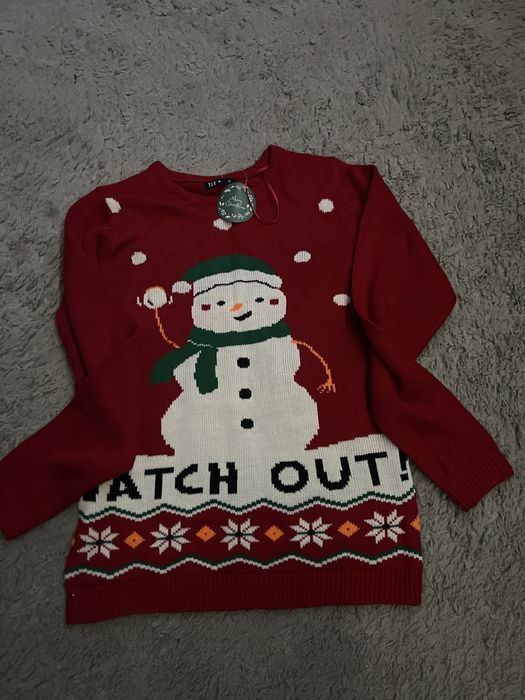 Sweter świąteczny z bałwankiem