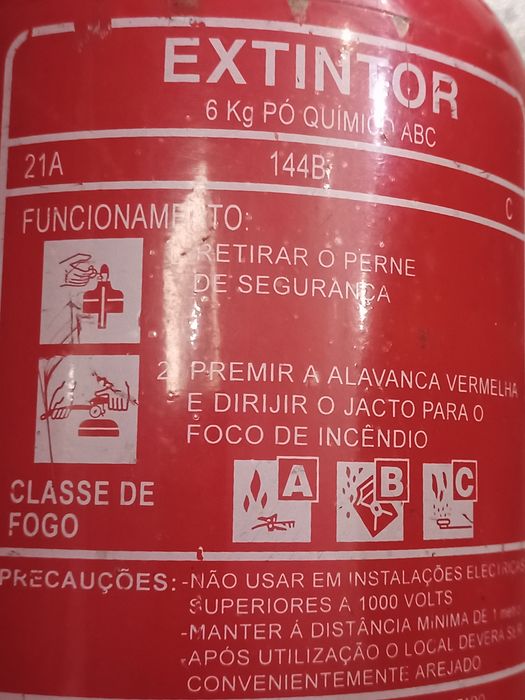 Extintor sem manutenção 6 Kg