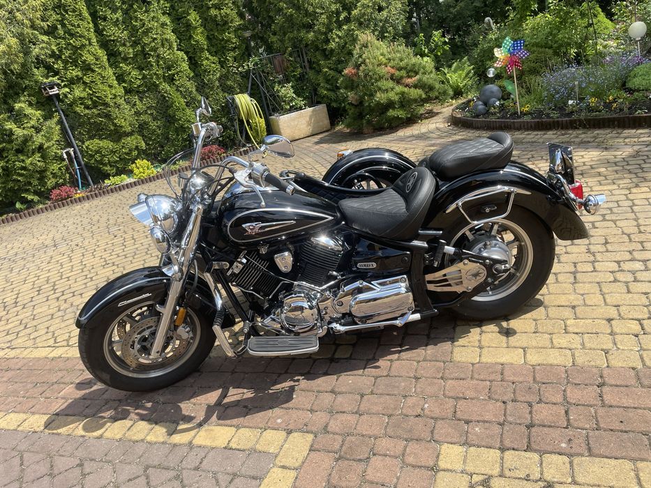 Yamaha Drag Star XVS 1100 Vstar trike z bocznym wózkiem koszem 3 osoby