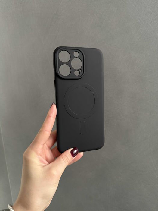 Чохол Black Soft Magsafe для iPhone 16 Pro айфон 16 про чехол софт-тач