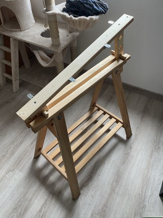 2 Cavaletes reguláveis de pinho 98,5-70x70x45 cm Astigarraga Eliotis