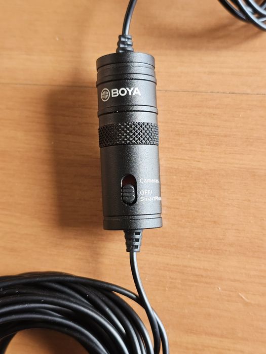 Microfone lavalier com fio BOYA