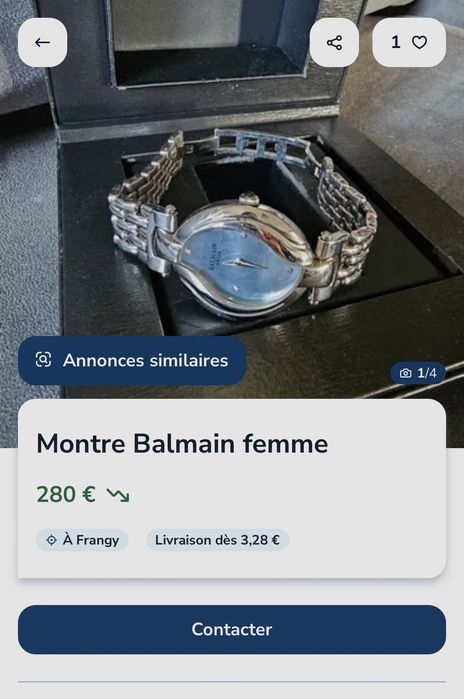 Часы с Бриллиантами Balmain 5451 жіночій наручний годинник