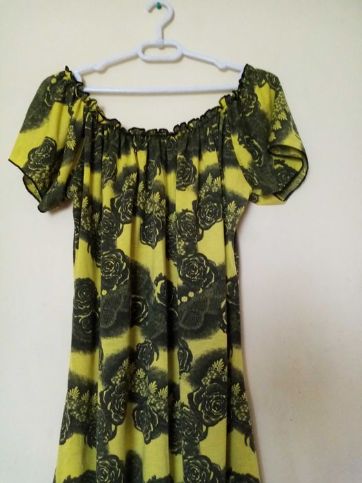 Przepiękna letnia tunika -hiszpanka asymetryczna .