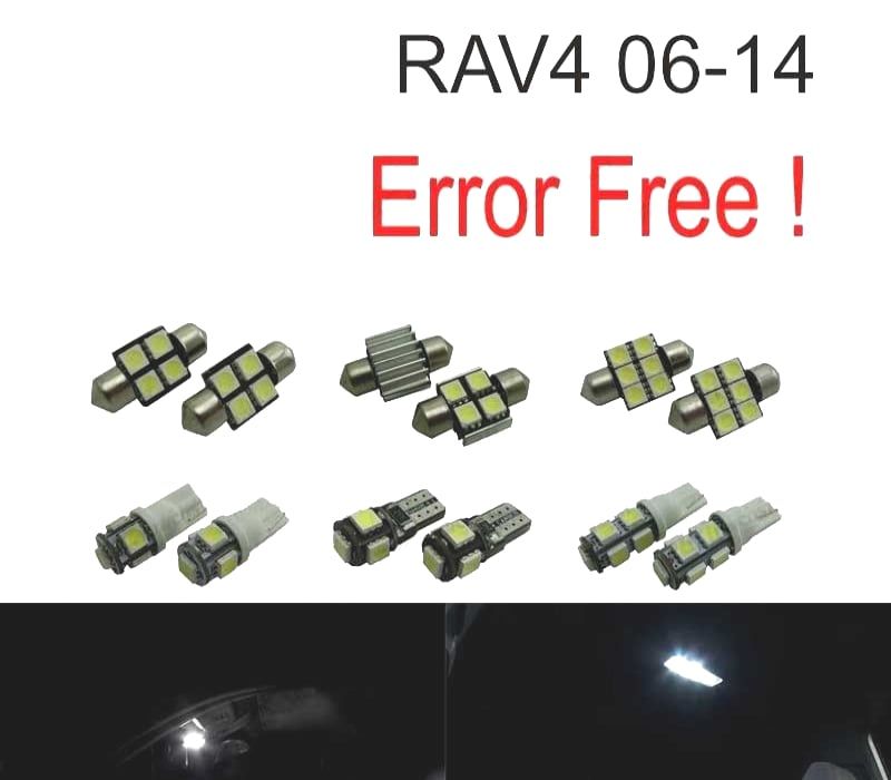 KIT COMPLETO 10 LAMPADAS LED INTERIOR TOYOTA RAV4 06-14
