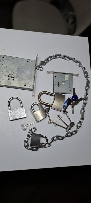 Замки,ключи и цепь