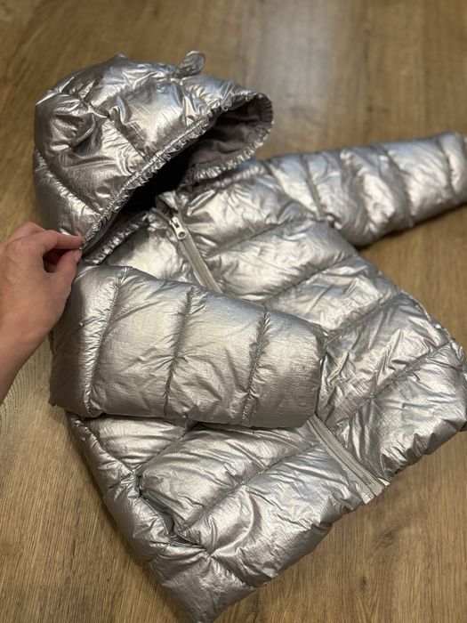 Куртка срібна Benetton р. 98-104