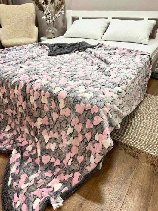 Плед на овчині двосторонній теплий