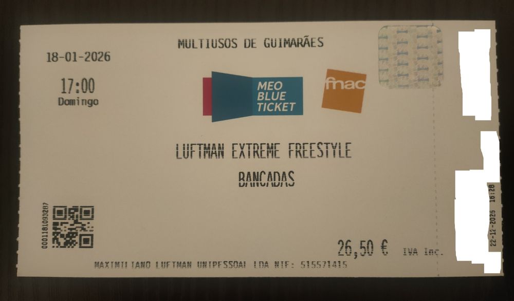 Bilhete para Luftman Extreme Freestyle