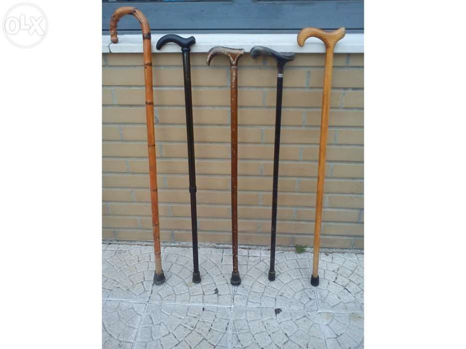 Bengalas coleção bom estado e muletas par venda ou troca