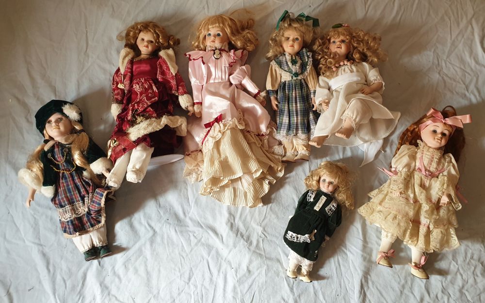 Bonecas Antigas em Porcelana valor cada