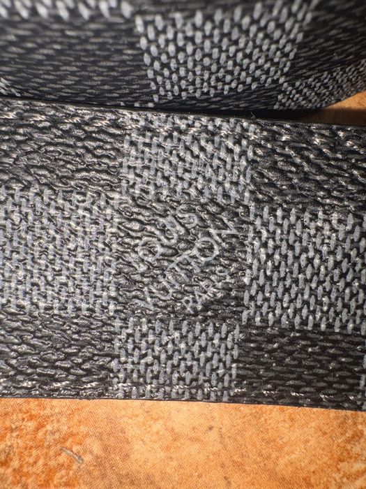 Cinto Louis Vuitton Damier Graphite
