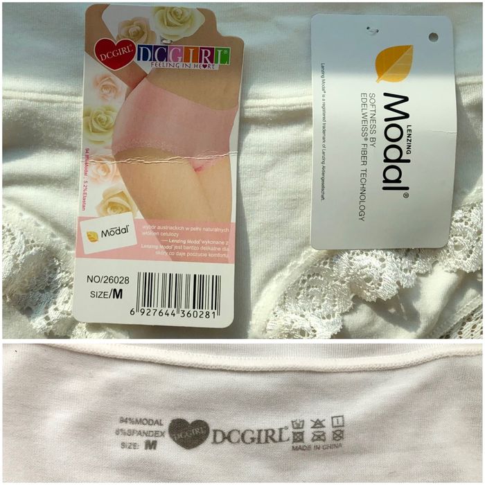 Majtki modalne kremowe M DC Girl