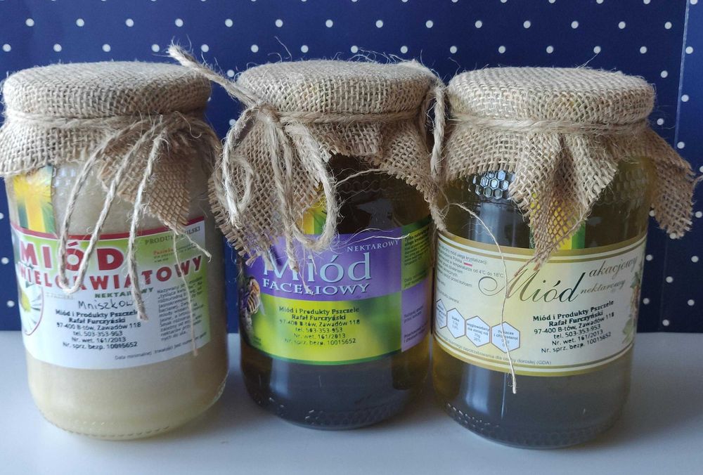 miód rzepakowy kremowany z własnej pasieki