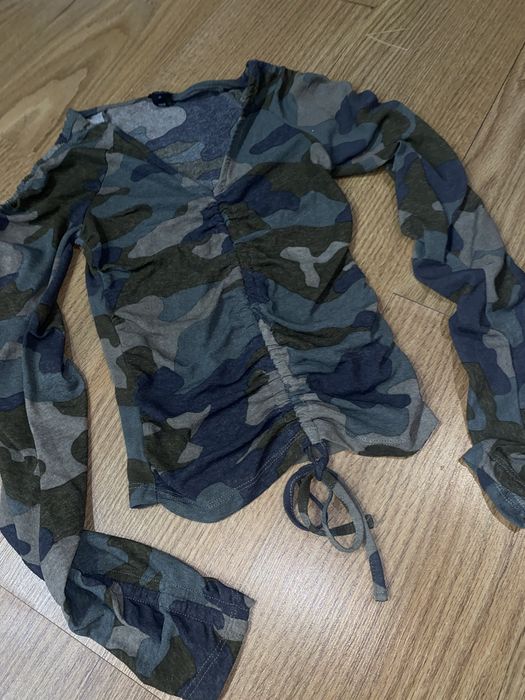 Кроп топ жіночий на затяжках River island