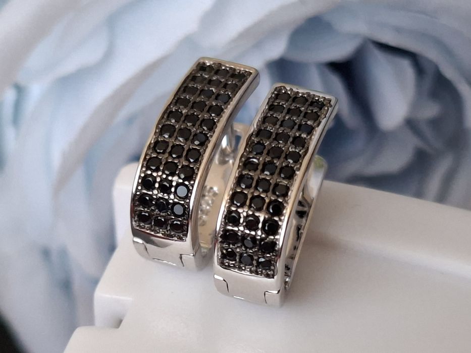 Srebrne kolczyki z zapięciem angielskim 925