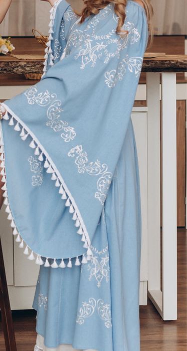 Сукня вишиванка блакітна