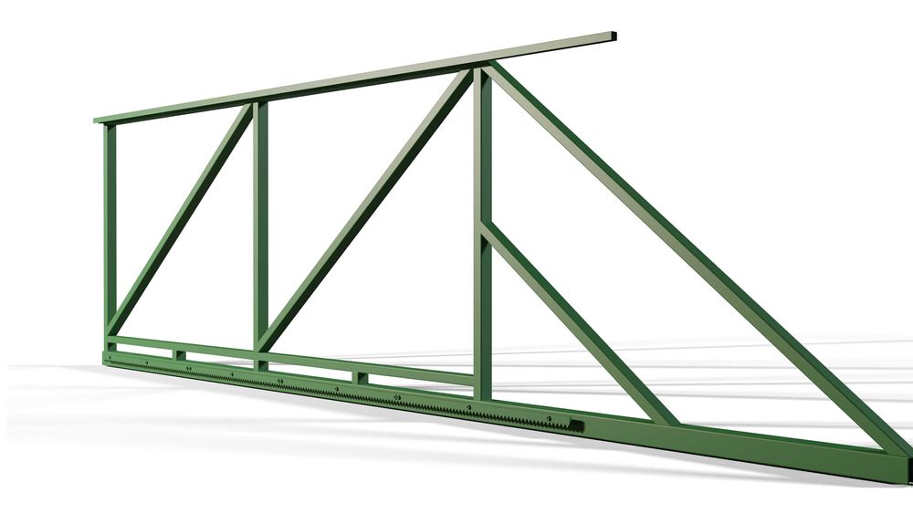 BRAMA PRZESUWNA rama SAM wypełnij MALOWANA proszkowo RAL