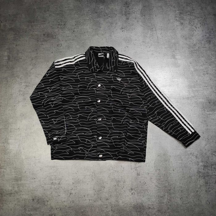 MĘSKA NOWA Kurtka Premium Adidas Wzorki Rozpinana 3 Paski Originals