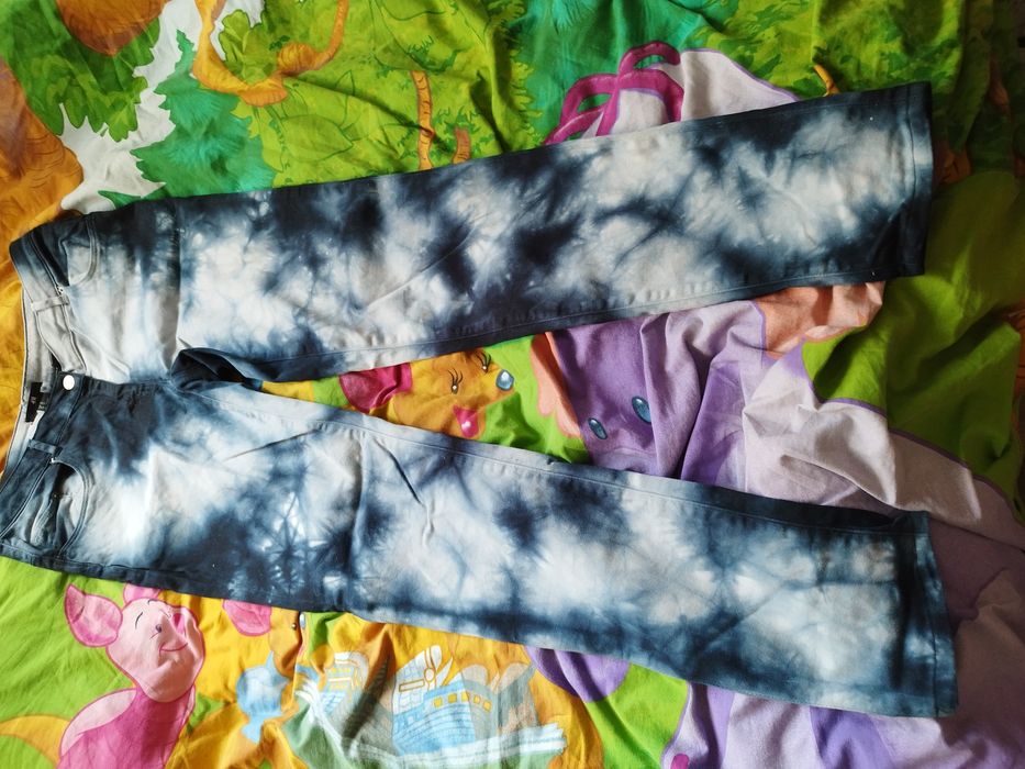 Jeansy rurki cieniowane ,ombre 42/L