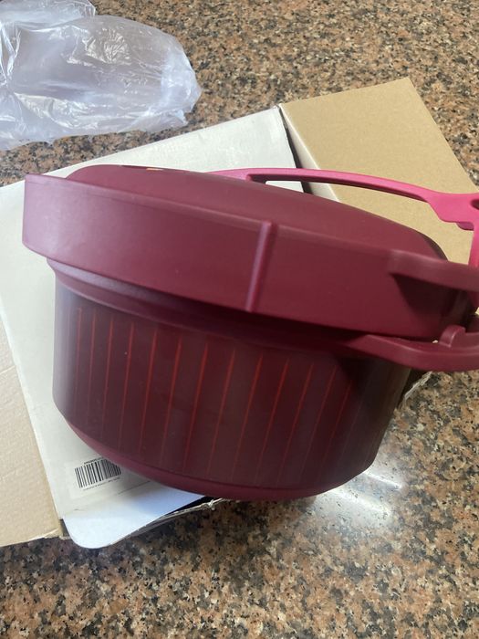 Panela de presao da tupperware de micro-ondas