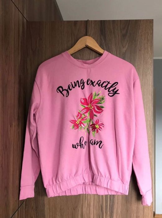 Oversizowa bluza ze ściągaczem, XS/M