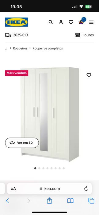 Roupeiro ikea em perfeiro estado