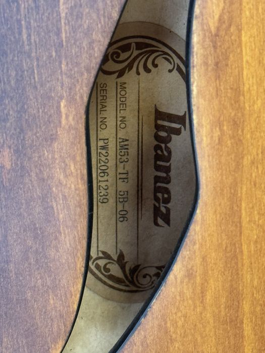 Idealna!!! Gitara półakustyczna Ibanez AM53-TF 5B-06 od Lombard HaloGSM