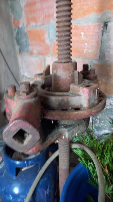 Relador uvas manual + prensa de uvas manual