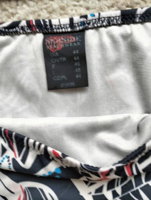 Tankini dwuczęściowy kostium strój kąpielowy 44/46