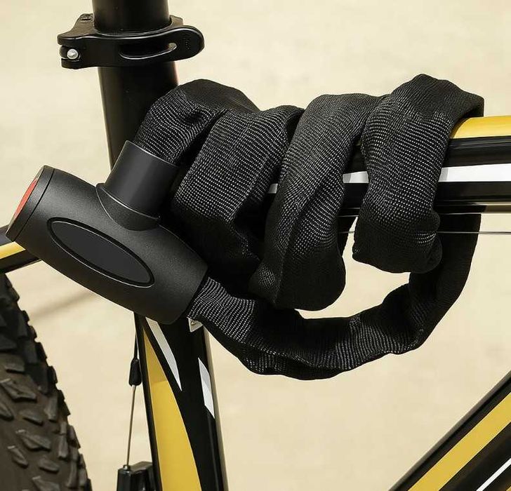 Zapięcie Zabezpieczenie Rowerowe Mocne Blokada Rowerowa 90cm