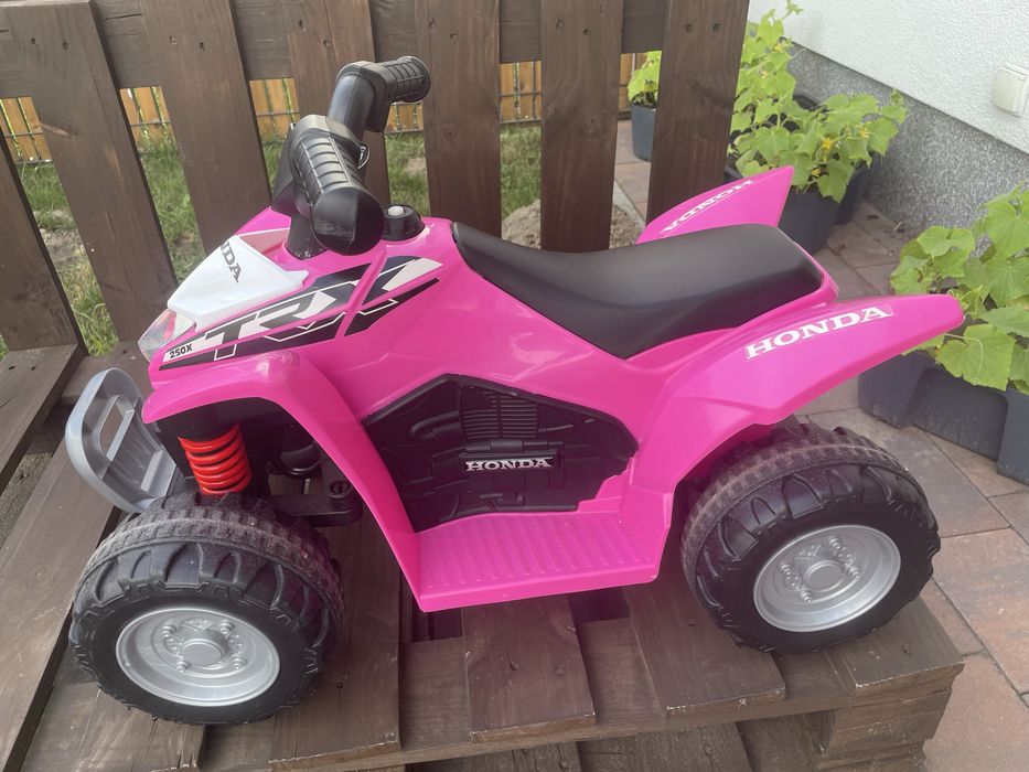 Quad na akumulator dla dzieci Honda TRX 250X Różowy / Pojazd elektryczny