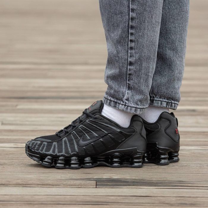 Кроссовки Nike Shox TL Triple Black Найк Шокс М-663