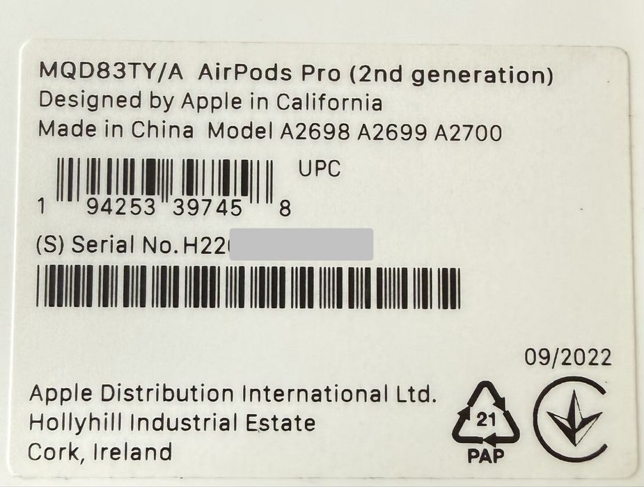 Apple AirPods Pro 2 (2.ª Geração) Originais – Como Novos