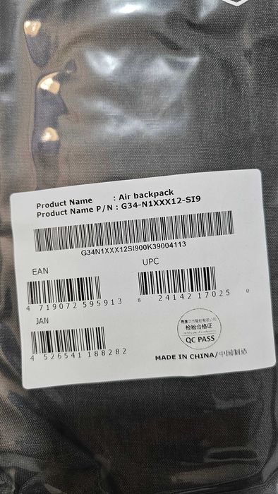 Plecak na laptopa MSI Air Backpack G34-N1XXX12-SI9