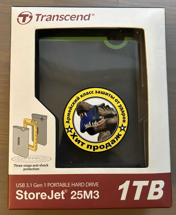 1Tb Transcend StoreJet 25M3 — Новий, Open Box..