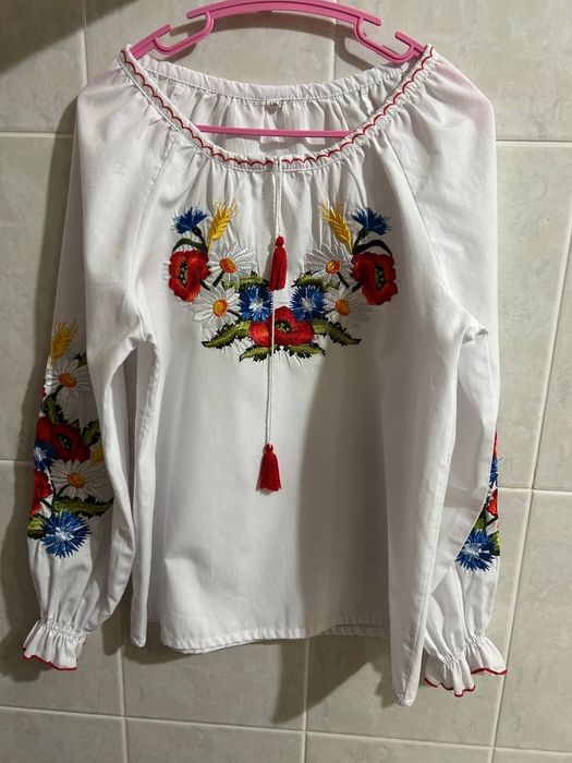 Вишиванка сорочка блузка для дівчинки розмір 134