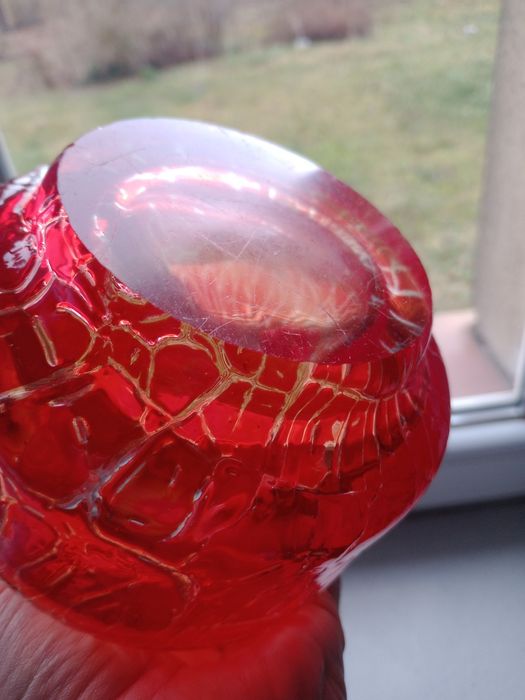 Wazon Hortensja Janusz Kazanecki unikat   kolorowe szkło

unikat