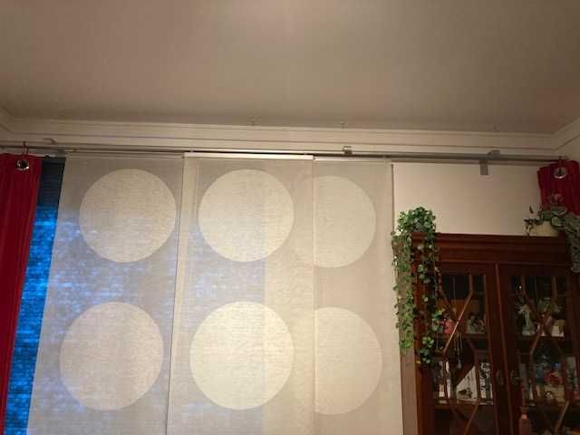 IKEA Cortinados 3 Painéis calhas suportes puxador 2 reposteiros