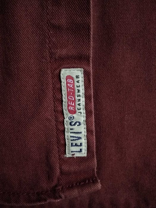 Koszula Levis Levi's bordowa  L 100% Bawełna Wysyłka