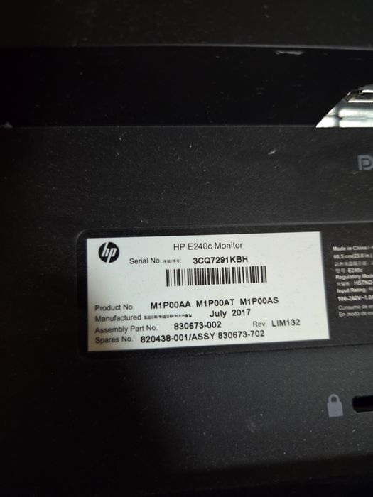 Monitor HP E240c